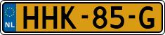 License plate of the Netherlands, Cars