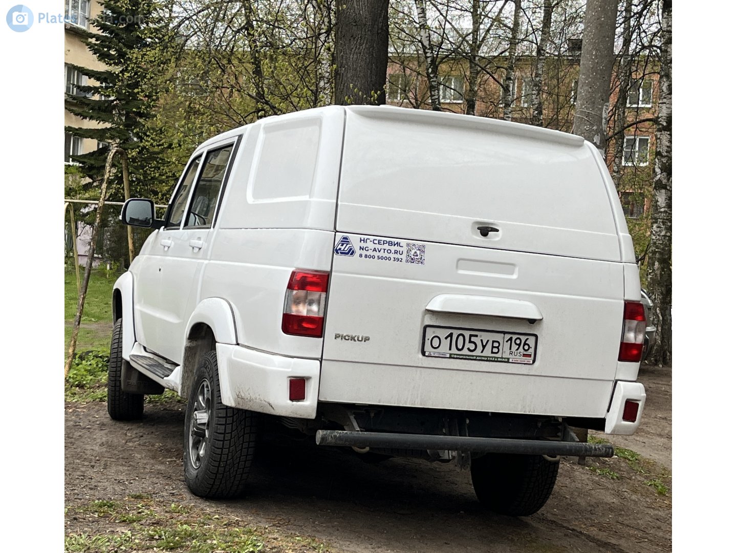 о 105 ув 196, UAZ 23632 Pickup 1st gen, facelift, 2014­–