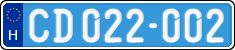 license plates of Hungary, Diplomatic