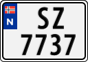 License plate of Norway, Trailers, motorcycles, special vehicles