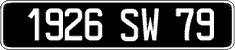 French license plate, FNI