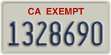 California, Exempt (1234567)