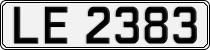 License plate of Norway, Trailers, motorcycles, special vehicles