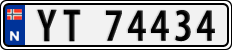 License plate of Norway, Cars