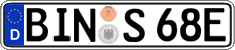 German license plate, Electric vehicles