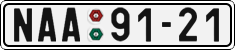 License plate of the Czech Republic, Cars (1960)