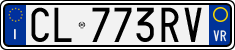 License plate of Italy, Cars (1994 year series)