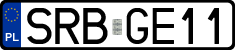 License plates of Poland, Regular car plates