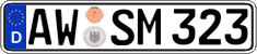 German license plate, Regular plates