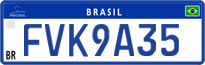 License plate of Brazil, Authorities (Mercosul)