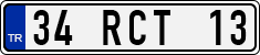 License plate of Turkey, Regular plates