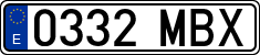 License plates of Spain, Ordinary (2000)