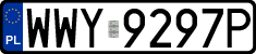 License plates of Poland, Regular car plates