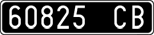 License plate of Italy, Cars (1927 year series)