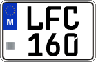License plate of Malta, Regular plates (ABC 123)