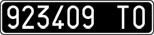 License plate of Italy, Cars (1927 year series)