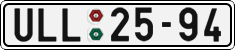License plate of the Czech Republic, Cars (1960)