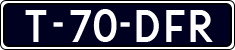 License plate of the Netherlands, Agricultural vehicles