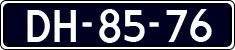License plate of the Netherlands, Imported oldtimers (cars)