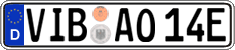 German license plate, Electric vehicles