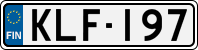 License plate of Finland, Cars