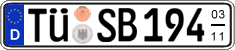 German license plate, Seasonal plates