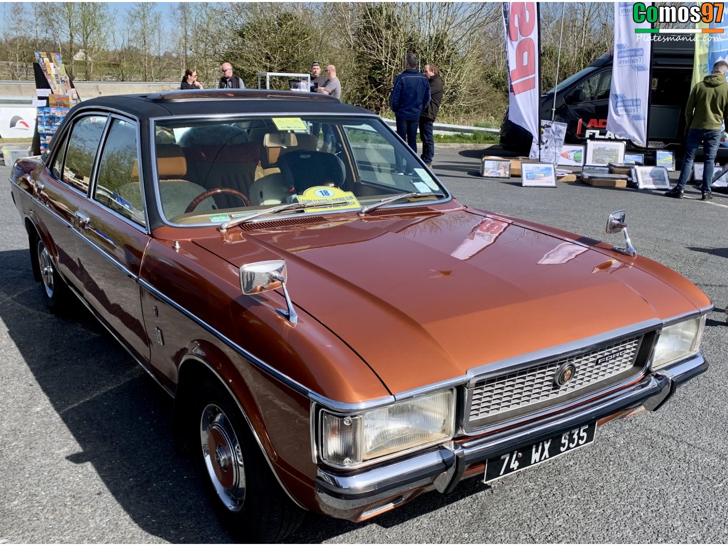 74-WX-535, Ford Granada 1st gen 4-door Sedan (GGFL; EU-market), 1972–1977