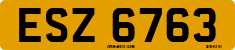 License plate of the United Kingdom, Northern Ireland (1966)