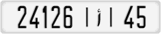 License plate of Morocco, Cars