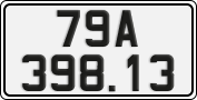 License plate of Vietnam, Cars