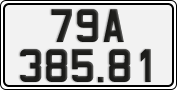 License plate of Vietnam, Cars