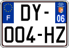 French license plate, SIV (ordinary)
