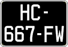 French license plate, SIV (oldtimers)