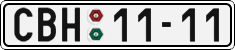 License plate of the Czech Republic, Cars (1960)