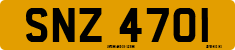 License plate of the United Kingdom, Northern Ireland (1966)