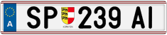 License plate of Austria, Regular plates