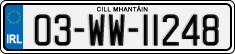 License plate of Ireland, Regular plates