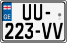 License plate of Georgia, Cars (2014)