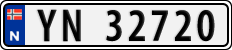 License plate of Norway, Cars