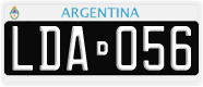 License plate of Argentina, Cars (1995, ABC 123)