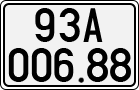 License plate of Vietnam, Cars