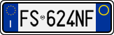 License plate of Italy, Cars (1994 year series)