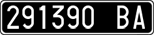 License plate of Italy, Cars (1927 year series)