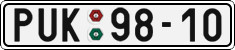 License plate of the Czech Republic, Cars (1960)