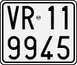 License plate of Italy, Motorcycles (1927 year series)