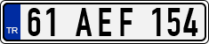 License plate of Turkey, Regular plates
