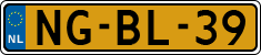License plate of the Netherlands, Cars