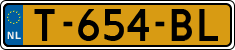 License plate of the Netherlands, Cars