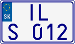 License plate of Slovakia, Sportcars