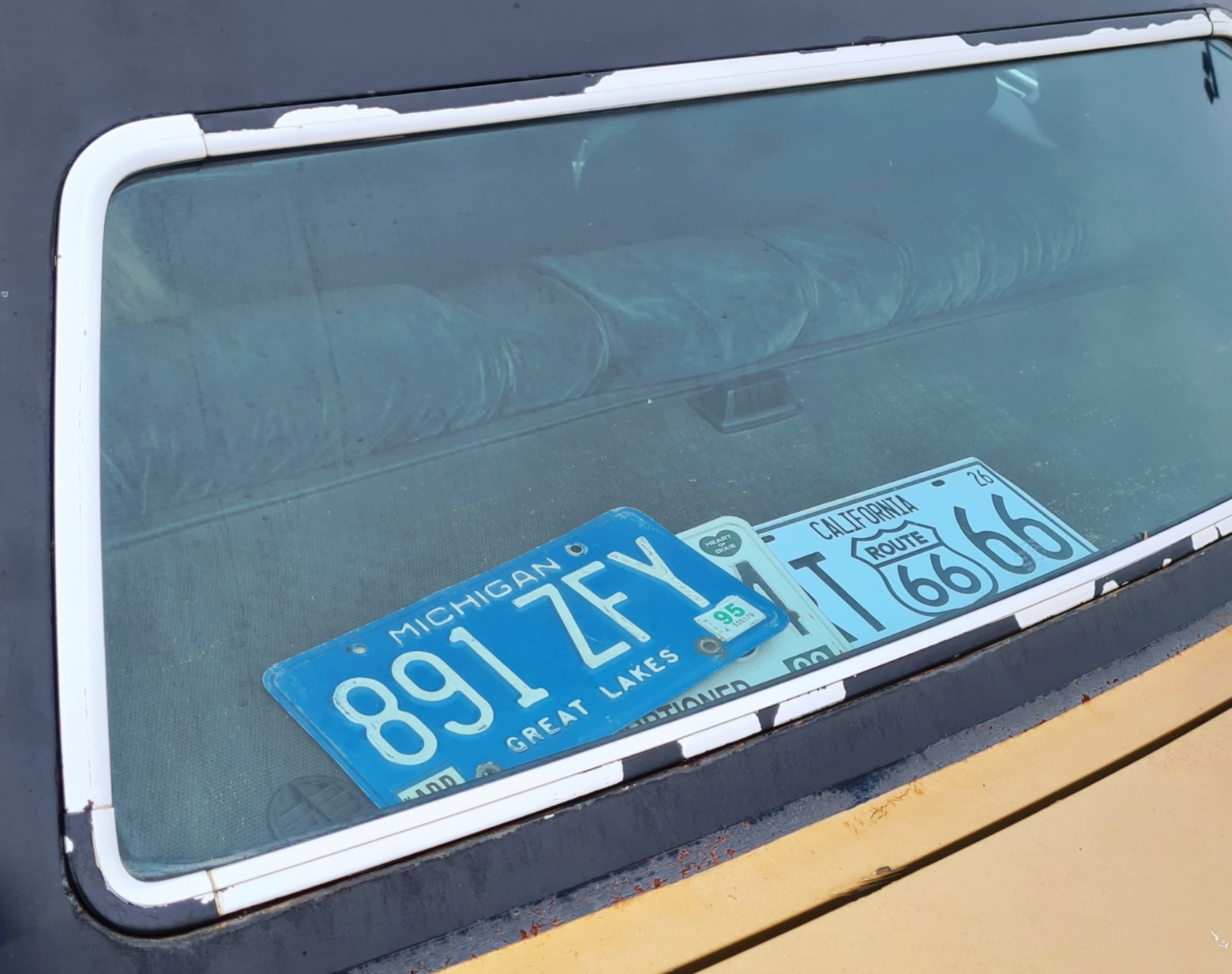 891 ZFY, License plate without vehicle 
